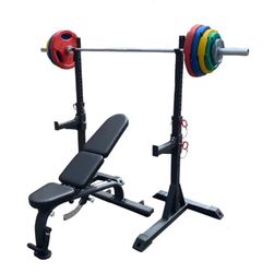 NEW-Color Plate Strength Deal- FUNCTIONAL FITNESS-SQUAT- BENCH- GET FET
