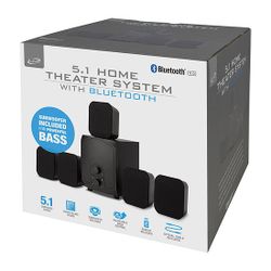 iLive 5.1 Home Theater System with Bluetooth & Subwoofer – New in Box