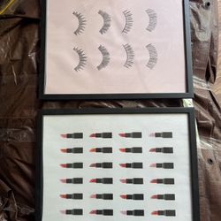 Lipstick And Lashes Wall Art