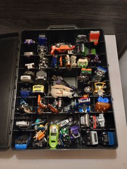 HOT WHEELS CASE and 54 HOT WHEELS