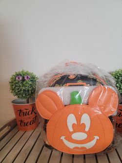 Mickey Mouse Glow In The Dark Lounge Fly Backpack NWT In Package Never Opened 