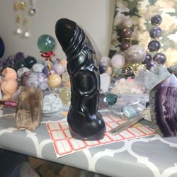 Natural Black Obsidian Ding Ding