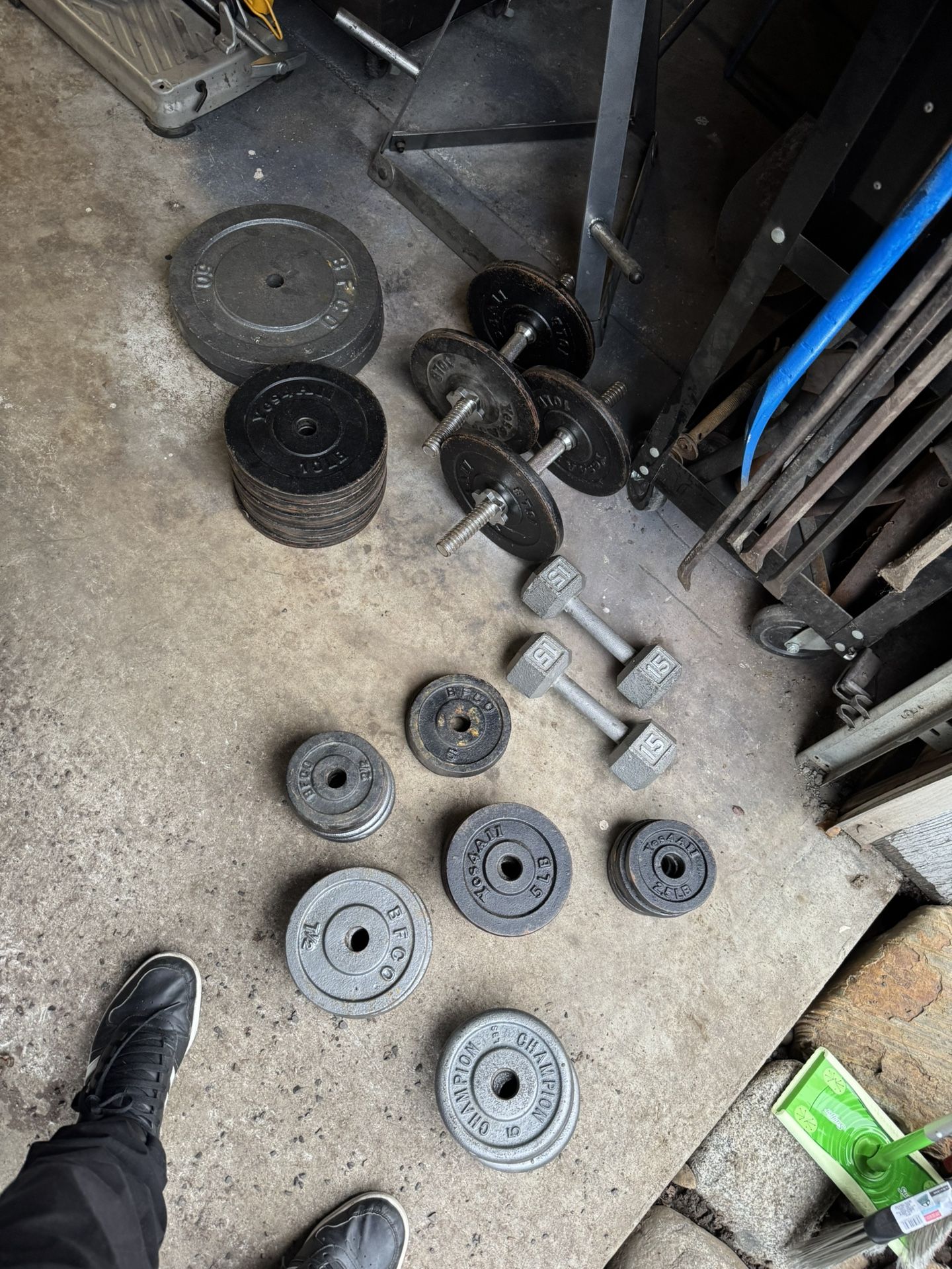 Weights And Workout Equipment.