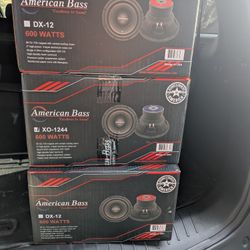 New 12inch American Bass Subwoofers. North Stockton 
