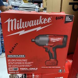 Milwaukee M18 18-Volt Lithium-Ion Brushless 1/2 in. High Torque Impact Wrench with Friction Ring (Tool-Only)