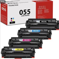 055 Toner Cartridges High-Yield 4-Pack (BK/C/M/Y) Compatible MF743cdw Toner Replacement for Canon 055 Toner Cartridge Set for Color image