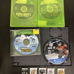 Xbox Nintendo PS4 Video Games Without Original Cases - Clean!