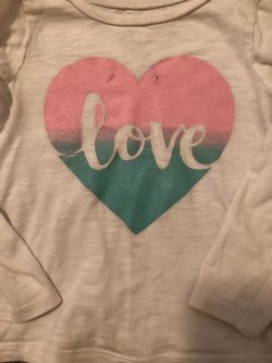 Girls size 5 long sleeve shirts