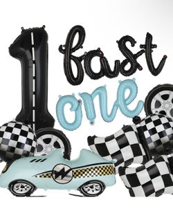 Fast One Party Decor