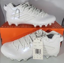 Brand New Adidas Freak 22 Team Football Cleats White Clear Grey Men Size 11