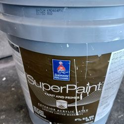 5 Gallons Exterior Satin Gray Paint 