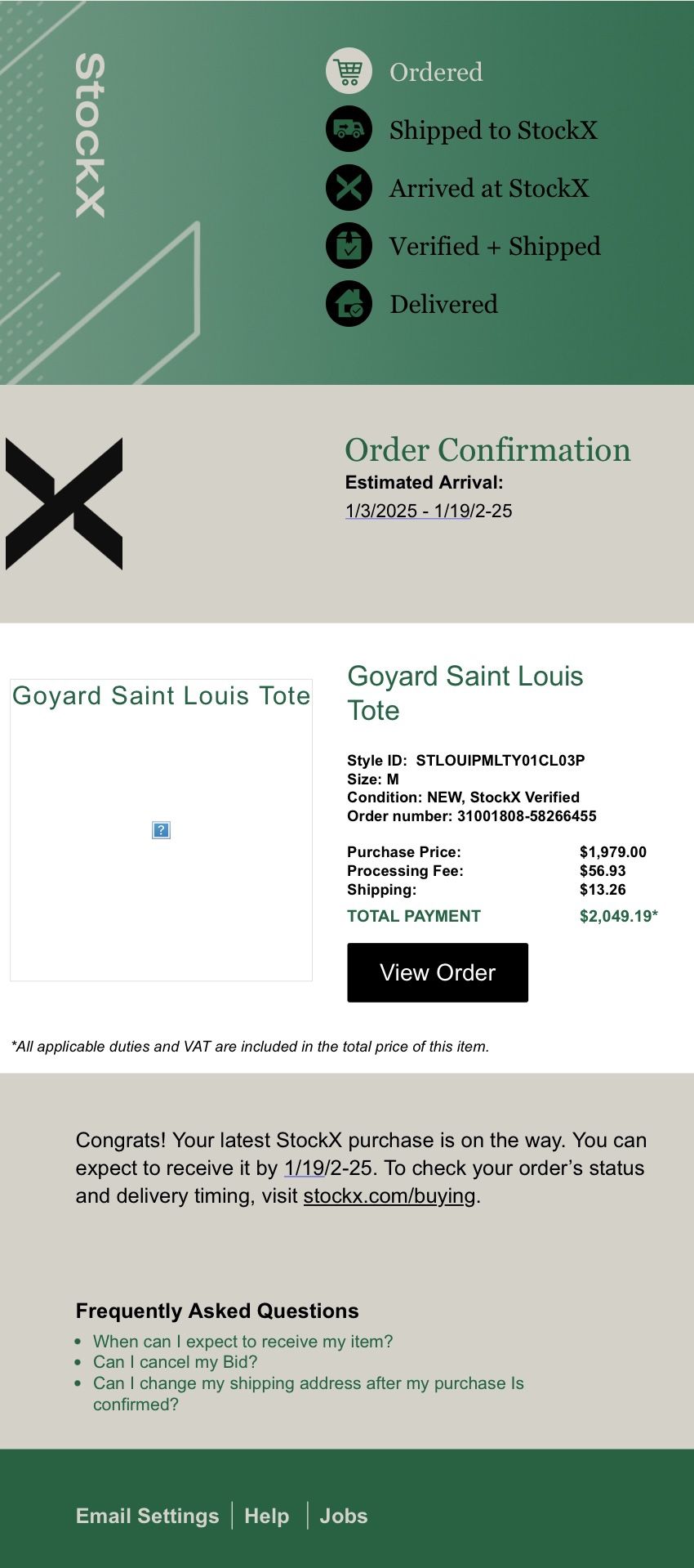 Goyard Tote Bag