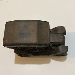 Vintage Bronze Car Coin Bank 
