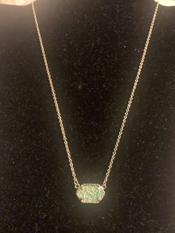 Quartz Pendant Druzy Necklace