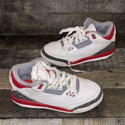 Nike Air Jordan Retro 3  “Fired Red” GS Size 4.5Y