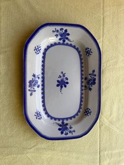 Copeland Blue Gloucester SPODE Serving Platter, 9.5” Blue Floral, England
