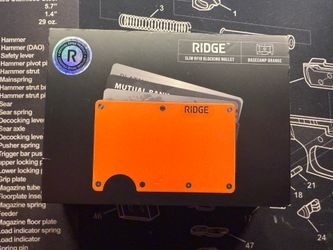 Ridge Wallet Basecamp Orange + AirTag Holder Bundle