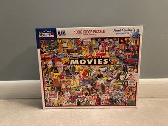 White Mountain Puzzles The Movies 1000 Piece Jigsaw Puzzle