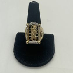 GENTLEMAN RING 14KT YELLOW GOLD, 12.4 GRAMS, SIZE 10