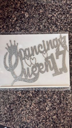 Dancing Queen 17 cake topper