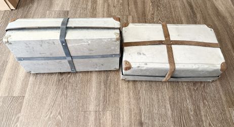 Pair Of 1950s Aluminum Rough Rider Model 6A Mailing Cases
