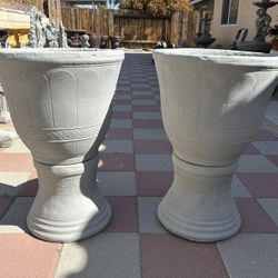 New Flower Pots Made Out Of Cement Perfect Gift 