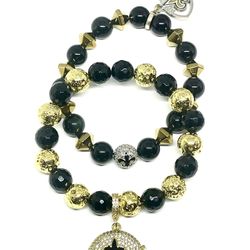 New Orleans Saints  Beaded Charm y