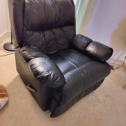 Leather Couch - And Two Recliners 