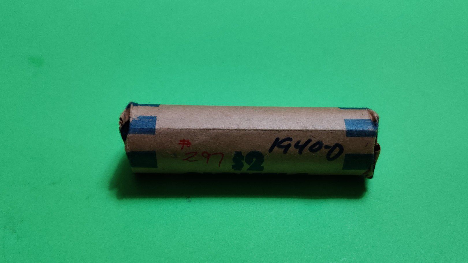 Roll of 1940-D Jefferson Nickels in original packaging only opened to take photos