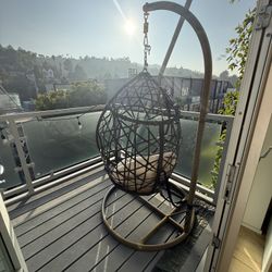 Outdoor Patio Hanging Chair Egg Hammock 