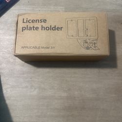 No-Drill Anti-Theft Fr. License Plate Mount Holder Bracket Tesla Model 3/Y 17-23