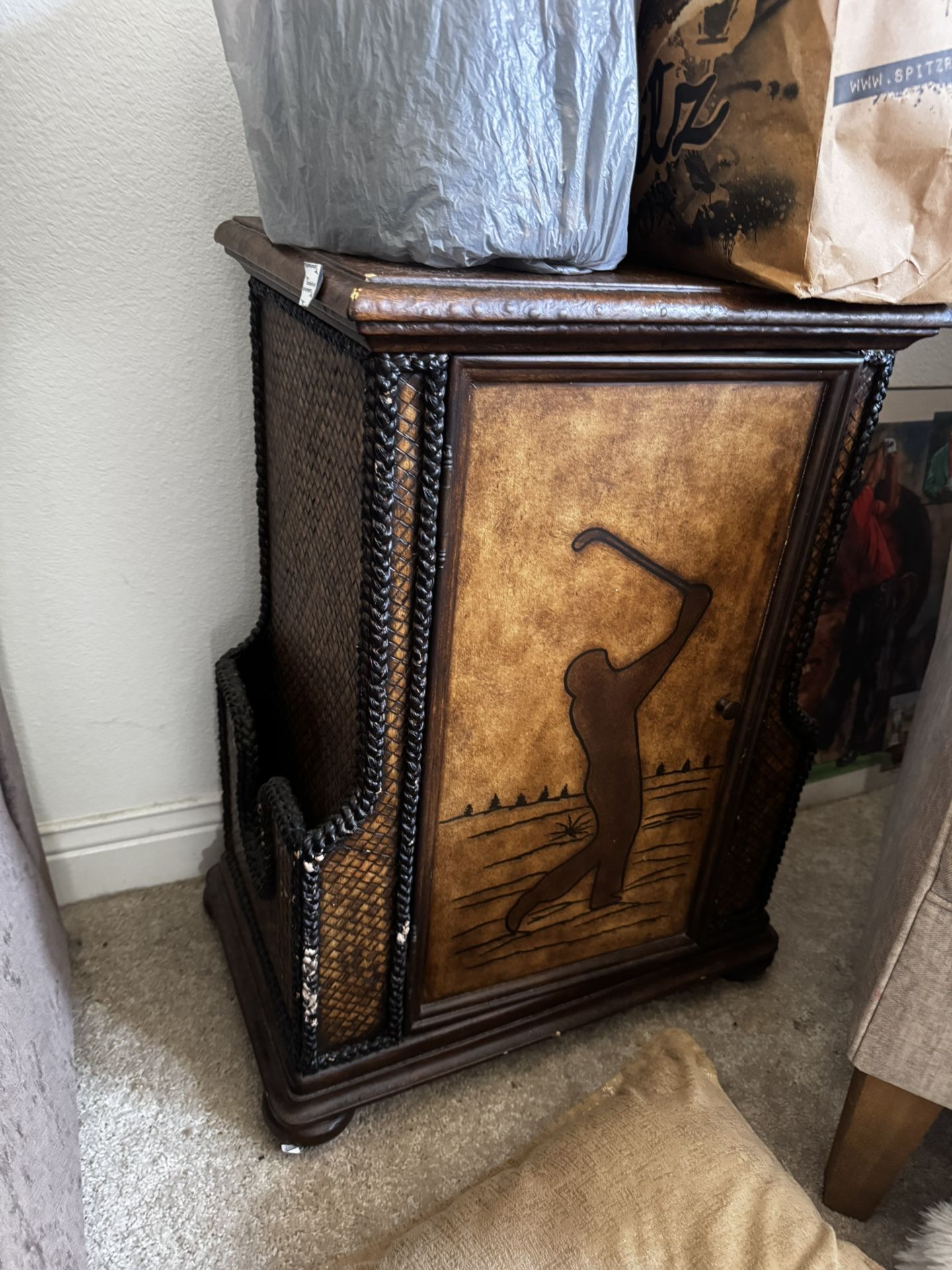 Vintage Golf Side Table
