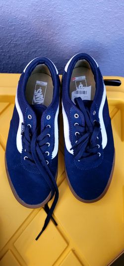 Vans Pro Skate Shoes Navy Blue Suede