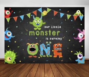 Little Monster Backdrop