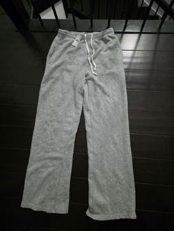 John Galt (Brandy Melville) Grey Wide-Leg Sweatpants- One Size