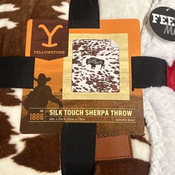 Yellow Stone Sherpa Throw