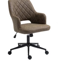 Cross Stitched Back and Arm Office Chair