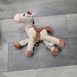 DISNEY PARKS PIXAR TOY STORY BULLSEYE 11” PLUSH HORSE w/ POSEABLE LEGS.