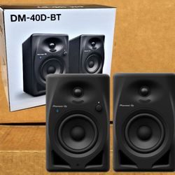 Pioneer DJ Desktop Powered Monitor 4" 2-Way Active Speaker Set Bluetooth DM-40D-BT 🚨 Payment Options Available 🚨 No Credit Needed 🚨 