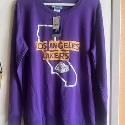 Vibrant purple NBA sweatshirt. Bold graphic design.  New with tags. See pictures. Size M