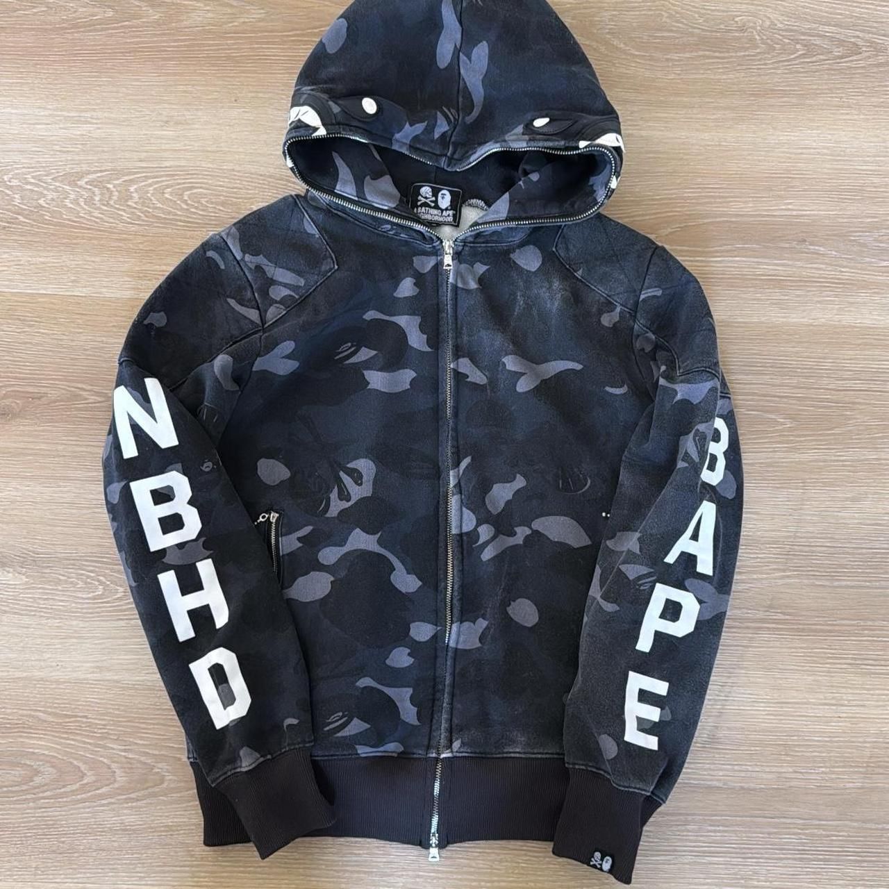Bape Hoodie Black Grey 2018