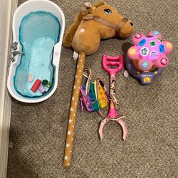 Girls Noise Pony , Bath Tub , Light Up Music Ceiling 