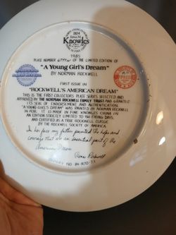 Norman Rockwell Collection Plate 