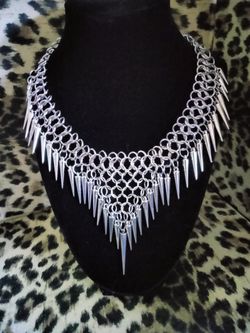 Hand Made spike Necklass