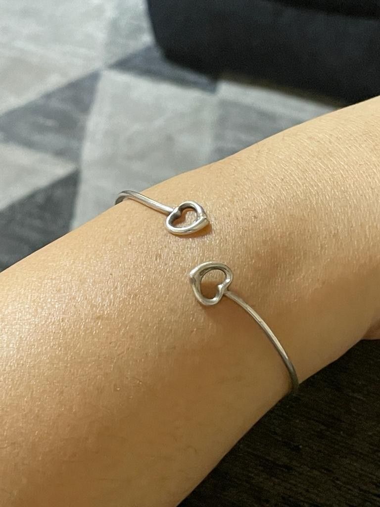 925 Tiffany And Co. Elisa Pretty Open Heart Braslet