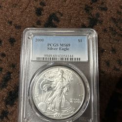 2000 Silver Eagle MS69