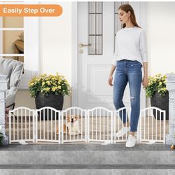 Freestanding Gate 16x72” White
