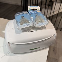 Baby Wipe Warmer + Dr. Brown’s Nipples (Level 3, 6m+) – Great Condition