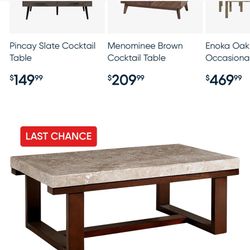 Centerpiece And End Table granite