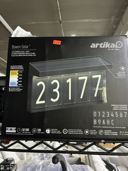 Artika Bowen Solar LED Address Wall Light